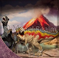 Schleich T-Rex and Velociraptor small 42216 Playset Dinosaur Figures